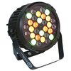 Reflektor LIGHT4ME Black Par 30x3W RGBA-UV LED Złącze DMX wejście