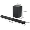 Soundbar HISENSE HS312 Czarny Głębokość jednostki centralnej [mm] 90
