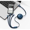 Kabel USB - Micro USB/Lightning/USB-C BASEUS Bright Mirror 3w1 1.1m Niebieski Długość [m] 1.1