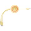 Kabel USB do Micro USB/Lightning/USB-C BASEUS Bright Mirror 2 1.1 m Żółty Typ USB-A - Micro USB