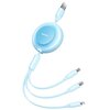 Kabel USB - Lightning/USB-C/Micro USB BASEUS Bright Mirror 2 1.1 m Błękitny Rodzaj Kabel