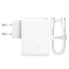 Ładowarka sieciowa BASEUS GaN5 Pro 100W Biały Kabel w zestawie USB-C