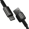 Kabel USB - USB-C BASEUS Tungsten Gold 100W 2m Czarny Obsługiwane zasilanie [W] do 100
