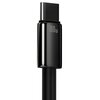 Kabel USB - USB-C BASEUS Tungsten Gold 100W 2m Czarny Złącze 2 USB-C