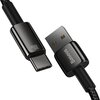 Kabel USB - USB-C BASEUS Tungsten Gold 1 m Czarny Obsługiwane zasilanie [W] do 100