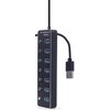 Hub GEMBIRD UHB-U3P7P-01 USB 3.2 Gen. 1, Pasywny Dodatkowe informacje Może być zasilany przez gniazdo prądu stałego (zasilacz nie wchodzi w skład zestawu)