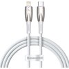 Kabel USB-C - Lightning BASEUS Glimmer 1m Biały