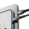 Kabel USB - Lightning BASEUS Glimmer 1 m Czarny Wyświetlacz LCD Nie
