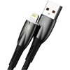 Kabel USB - Lightning BASEUS Glimmer 1 m Czarny Długość [m] 1