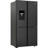 U Lodówka BEKO GN1426233ZDRXN Side by Side No frost 182cm Ciemny Inox Podajnik wody Kostkarka Liczba półek na butelki 0