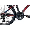 Rower młodzieżowy INDIANA X-Pulser 2.4 24 cale dla chłopca Czarno-czerwono-niebieski Kolor Czarno-czerwono-niebieski