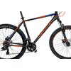 Rower górski MTB INDIANA X-Pulser 2.7 M17 27.5 cala męski Czarno-niebiesko-pomarańczowy Przerzutka przednia marka Shimano Tourney