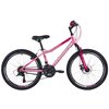 Rower młodzieżowy INDIANA Roxy Jr 24 cale dla dziewczynki Różowy Rama Aluminiowa, 13"