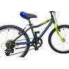 Rower dziecięcy INDIANA Figo 20 cali dla chłopca Czarno-niebiesko-żółty Kolory dostępne w ofercie producenta Czarno-pomarańczowo-niebieski