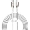 Kabel USB Typ C - USB Typ C BASEUS Glimmer 100W 2 m Biały Gwarancja 24 miesiące