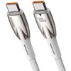Kabel USB Typ C - USB Typ C BASEUS Glimmer 100W 2 m Biały Długość [m] 2
