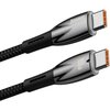 Kabel USB-C - USB-C BASEUS Glimmer 100W 2 m Czarny Obsługiwane zasilanie [W] do 100