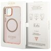 Etui GUESS Gold Outline Translucent MagSafe do Apple iPhone 14 Plus Różowy Marka telefonu Apple