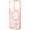 Etui GUESS Gold Outline Translucent MagSafe do Apple iPhone 14 Pro Różowy Gwarancja 24 miesiące