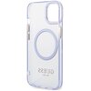 Etui GUESS Gold Outline Translucent MagSafe do Apple iPhone 14 Purpurowo-złoty Gwarancja 24 miesiące