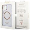 Etui GUESS Gold Outline Translucent MagSafe do Apple iPhone 14 Purpurowo-złoty Marka telefonu Apple