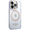 Etui GUESS Gold Outline Translucent MagSafe do Apple iPhone 14 Pro Max Fioletowy Kompatybilność Apple iPhone 14 Pro Max