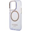 Etui GUESS Gold Outline Translucent MagSafe do Apple iPhone 14 Pro Max Fioletowy Typ Etui nakładka