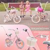 Rower dziecięcy SUN BABY Flower 14 cali dla dziewczynki Różowy Wyposażenie Instrukcja obsługi i montażu