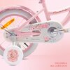 Rower dziecięcy SUN BABY Flower 14 cali dla dziewczynki Różowy Wyposażenie Kółka boczne