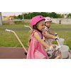 Rower dziecięcy SUN BABY Flower 14 cali dla dziewczynki Morelowy Wyposażenie Drążek spacerowy