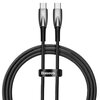 Kabel USB-C - USB-C BASEUS Glimmer 100W 1 m Czarny