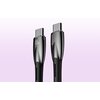 Kabel USB-C - USB-C BASEUS Glimmer 100W 1 m Czarny Kabel magnetyczny Nie