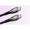 Kabel USB-C - USB-C BASEUS Glimmer 100W 1 m Czarny Długość [m] 1