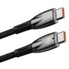 Kabel USB-C - USB-C BASEUS Glimmer 100W 1 m Czarny Obsługiwane zasilanie [W] do 100