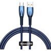 Kabel USB - USB-C BASEUS Glimmer 100W 1 m Niebieski