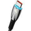 Kabel USB - USB-C BASEUS Glimmer 100W 2 m Czarny Obsługiwane zasilanie [W] do 100