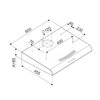 Okap FINLUX FE-60USAB Czarny 163m3/h 63dB klasa C Szerokość [cm] 60