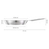 Patelnia FISKARS All Steel Pure 15125041 28 cm Powłoka zewnętrzna Aluminium