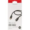 Kabel USB-C - Lightning HAMA Fabric 1.5 m Czarny Typ USB-C - Lightning
