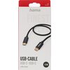 Kabel USB-C - USB-C HAMA Fabric Czarny 1.5 m Typ USB-C - USB-C