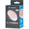 Mysz NATEC Harrier 2 Biało-różowy Komunikacja z komputerem Bezprzewodowa