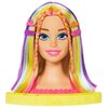 Lalka Barbie Color Reveal Głowa do stylizacji Neonowa tęcza Blond włosy HMD78 Typ Lalka z akcesoriami