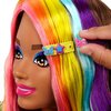 Lalka Barbie Color Reveal Głowa do stylizacji Neonowa tęcza Brązowe włosy HMD80 Wiek 3+