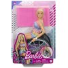 Lalka Barbie Fashionistas Na wózku strój w kratkę HJT13