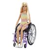 Lalka Barbie Fashionistas Na wózku strój w kratkę HJT13 Typ Lalka z akcesoriami