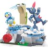 Klocki plastikowe MEGA Pokemon Piplup i Śnieżny dzień Sneasela HKT20 Rodzaj Klocki konstrukcyjne