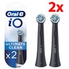 Oryginalna końcówka szczoteczki ORAL-B iO Ultimate Clean Czarny (2 szt.) (Doskonałe czyszczenie)