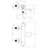 Bateria wannowa natynkowa DEANTE Therm BCH N1BT Nero Typ Natynkowa