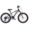 Rower dziecięcy SUN BABY Tiger Bike 20 cali dla chłopca Czarno-pomarańczowo-turkusowy Rozmiar ramy [cal] 11