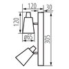 Lampa ścienno-sufitowa KANLUX Sempra EL-2I W-SR Biały Rodzaj Lampa ścienno-sufitowa